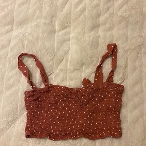 Polka dot crop top